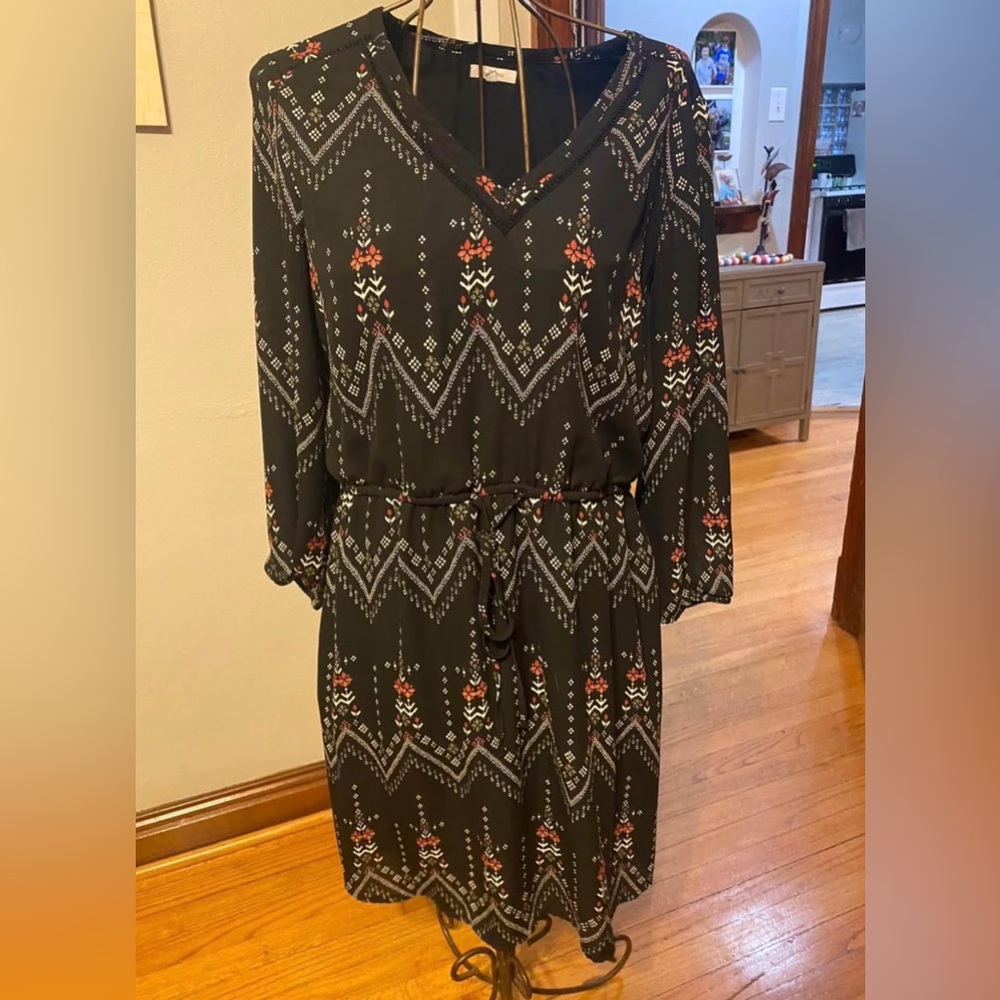 Maurices Black Patterned Dress